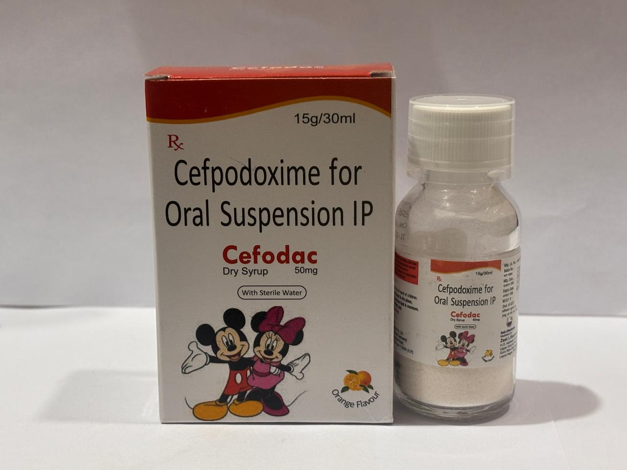 Cefodac Dry Syrup product pack